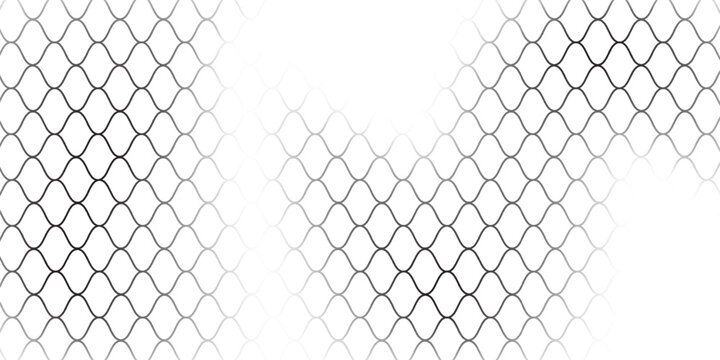 Abstract black nest for fishing with mesh presentation