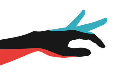 Obraz premium Hand Holding Peace Sign with Fingers.