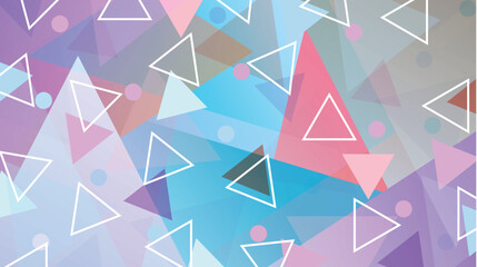 抽象的　三角形　カラフル　模様　背景
