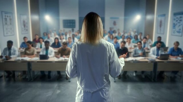 Group Of Healthcare Specialists Engaging In Comprehensive Case Evaluation Session In Clinical Conference Room