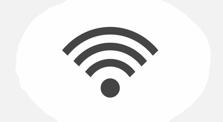 WiFi Signal Icon Symbol Wireless Connectivity.
