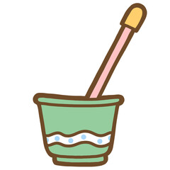 Cute Plastic Bucket Organization Clipart