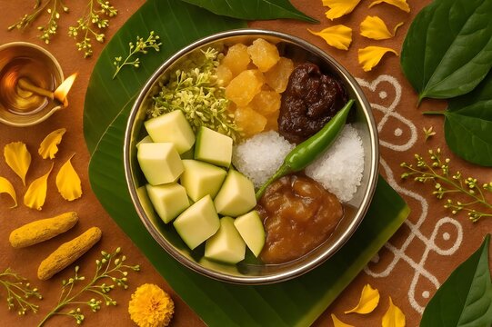 Ugadi Pachadi &mdash; Six Tastes of Life in a Sacred Silver Bowl