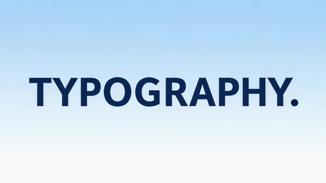Bold Typography Graphic on Gradient Background Featuring Large Lettering.
