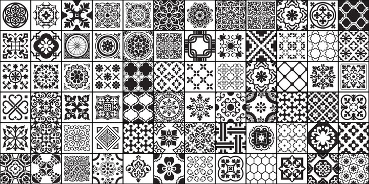 black and white pattern and wall decor punch