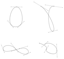 ベジェ曲線 練習用サンプルセット