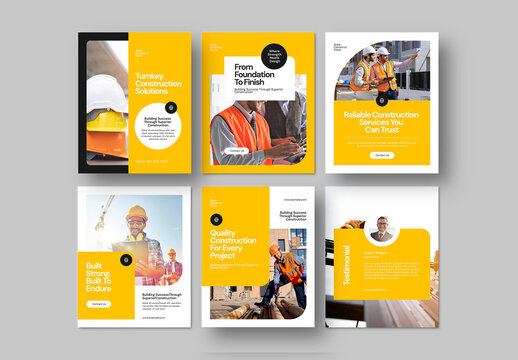 Construction Social Media Banner Template
