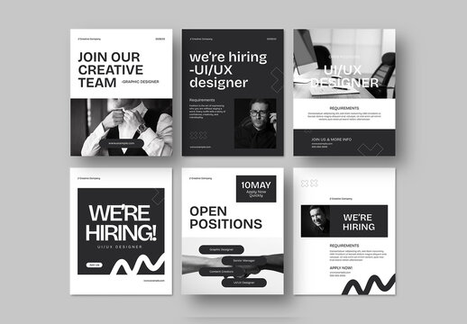 We Are Hiring Social Media Post Design Template
