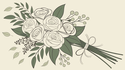 vector illustration of a rose