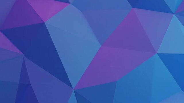 Abstract geometric background with blue and purple triangular shapes