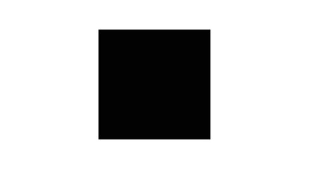 Black Square Shape on White Background.