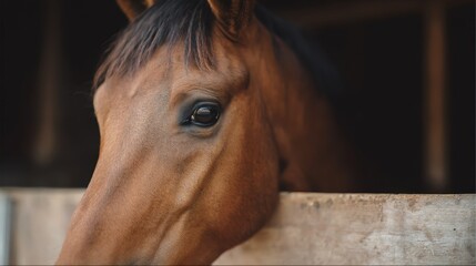 Brown horse with a black mane and tail