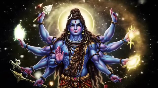 Lord Shivas Cosmic Dance of Creation and Destruction in the Universe.