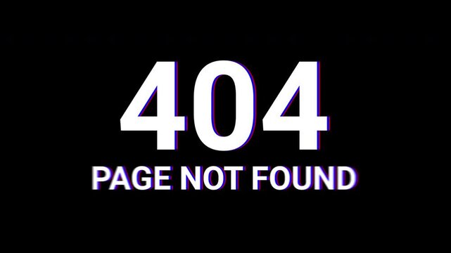 Error 404 message for unavailable webpage. Suitable for website design, error pages, and online platforms to indicate missing content.