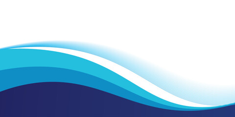 Curved Header and Footer Element. EPS 10