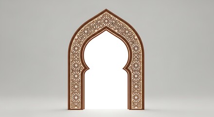 Decorative archway design with intricate patterns and geometric shapes