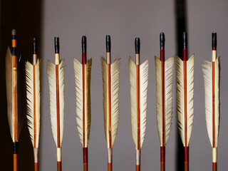 弓矢の矢羽根