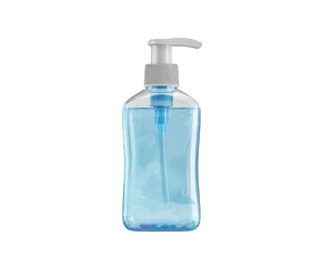 Hand sanitizer bottle or bottle mockup on transparent background