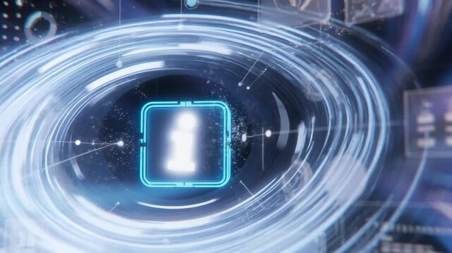 Abstract blue technology background with binary code and digital network design
