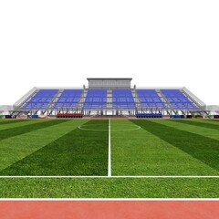 3d render of outdoor futsal arena