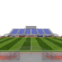 3d render of outdoor futsal arena