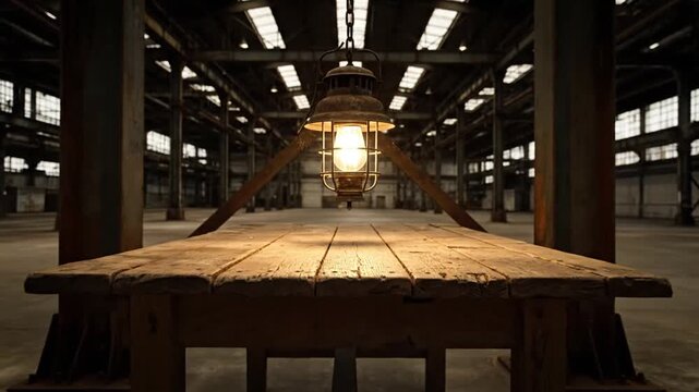 Old wooden architecture illuminates the interior hall of a historic church with light reflecting off the floor and windows of the construction