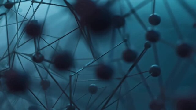 状態パネル風の要素が整う性能監視テック背景 クリーンで現代的な背景動画.生成AI