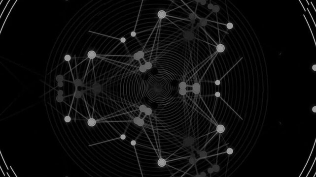 Network Visualization with Nodes and Connections.