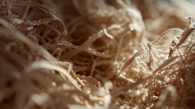 Close Up Texture of Eco Friendly Biodegradable Paper Fiber Video.