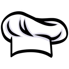 Chef Hat Cap Illustration Vector Drawing Icon Design