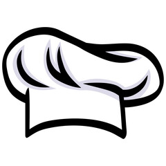 Chef Hat Cap Illustration Vector Drawing Icon Design