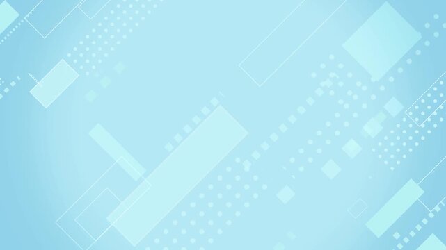ビジネス向けの水色の幾何学模様のループ背景動画 / Light blue geometric loop background video for business