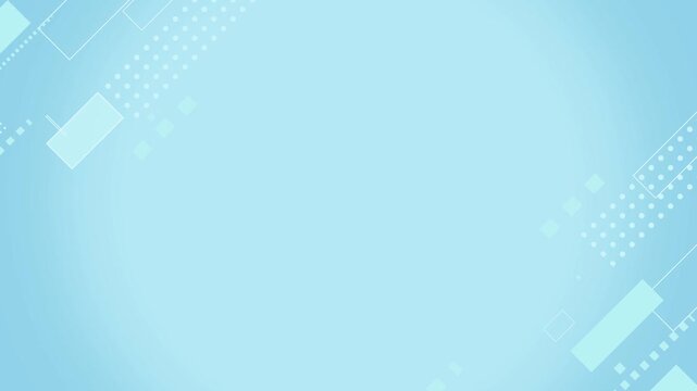 ビジネス向けの水色の幾何学模様のループ背景動画 / Light blue geometric loop background video for business