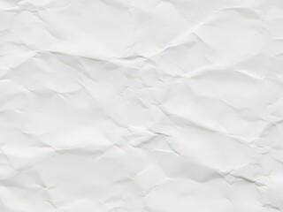 Fototapeta premium Crumpled white paper texture background