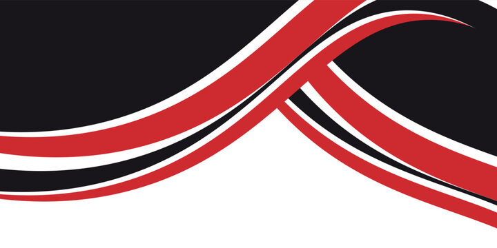 Abstract red waves are flowing on black and white background. red line background curve element. Suit for business, cover, header, wallpaper, corporate, website, flyer vector eps10