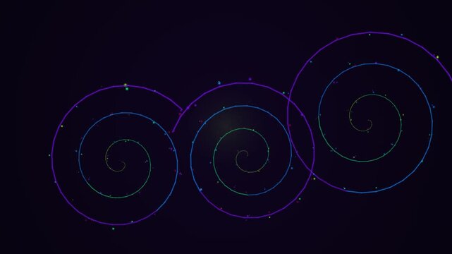 Hypnotic Spirals - A Mesmerizing Journey into Abstract Art.