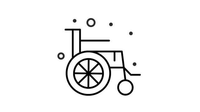 Signs Symbols of web technology scale reality glasses line animation