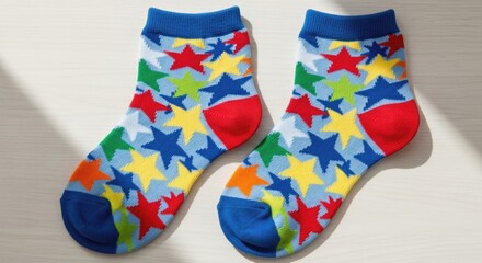 Colorful Star Pattern Socks for Everyday Wear.