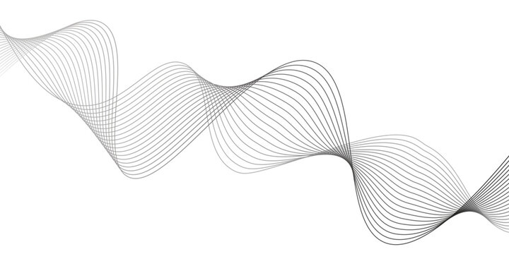 Abstract blue vector background featuring a 3d wave pattern with flowing lines and a spiral helix shape for a modern motion art illustration