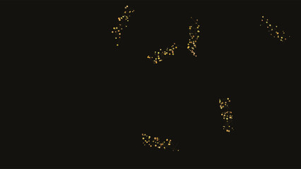 Abstract cosmic digital constellation patterns glowing with golden sparkles against deep space black background for futuristic sci-fi design © Hera