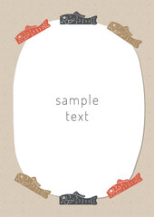 こどもの日素材・鯉のぼりのフレーム