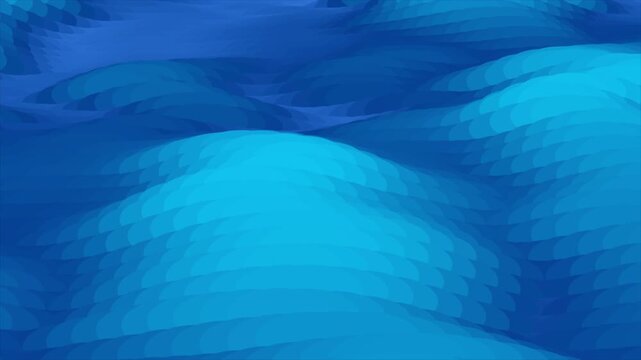 Abstract Blue Layered Wave Background With Fluid Gradient Shapes and Modern Digital Texture Design