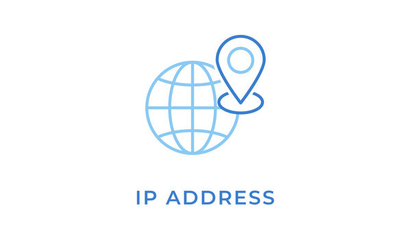 Ip Address vector icon isolated on white background