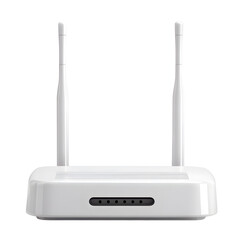 Wireless Router isolated on transparent background