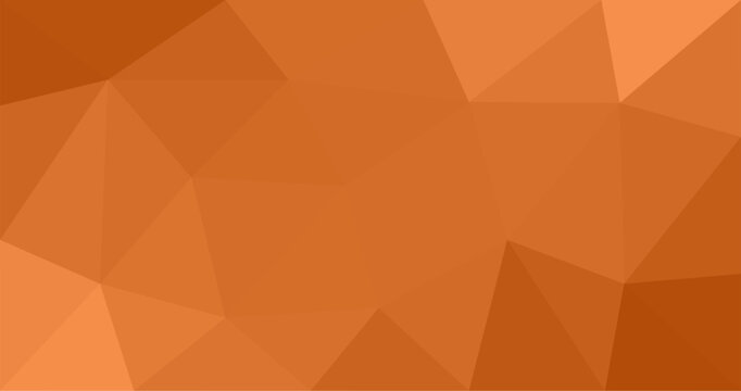 Orange abstract Low polygonal background Geometric origami style with gradient