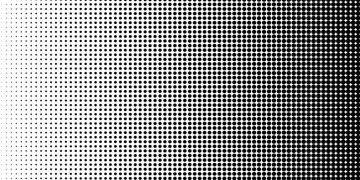 Background with black dots - stock vector. Basic halftone dots effect in black and white color. Halftone effect. Dot halftone. Black white halftone.modern dots arts, vector eps10