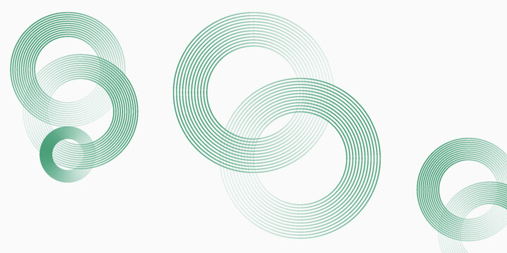 Abstract Green Curved Line Pattern on White Background with Minimal Modern Style. Modern creative trendy design in vector illustration