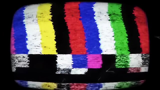 No signal on old TV.