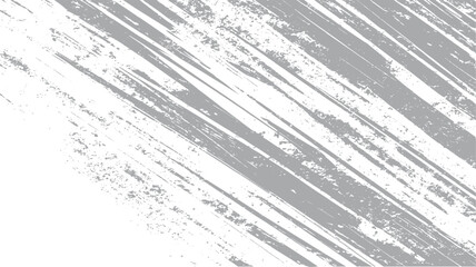 Obraz premium Gray diagonal brush strokes with speckled texture on white background grunge