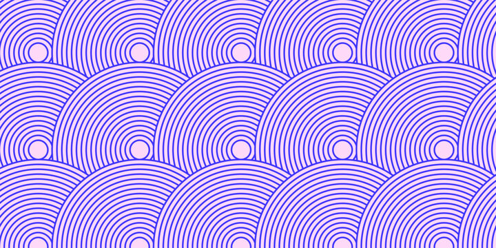 Blue Wavy Lines Abstract Background in Trendy Retro Psychedelic Style. Twisted, Swirled, and Distorted Vector Texture Pattern